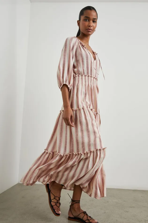 Dresses and Rompers Women Rails Caterine Dress Camino Stripe
