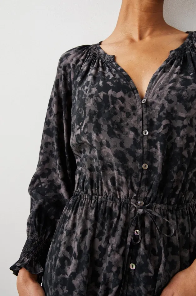 Dresses and Rompers Women Rails Cece Dress Charcoal Tortoise