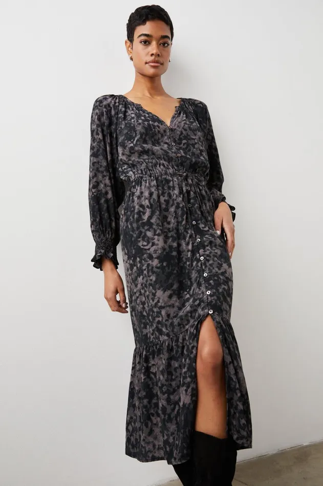 Dresses and Rompers Women Rails Cece Dress Charcoal Tortoise