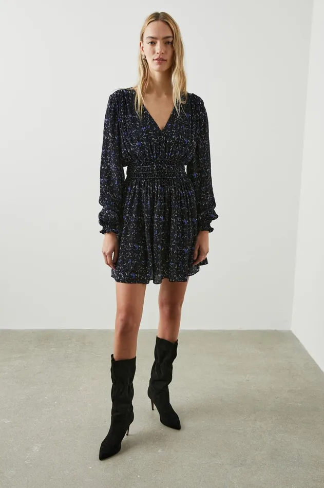 Dresses and Rompers Women Rails Delaney Dress Cobalt Static