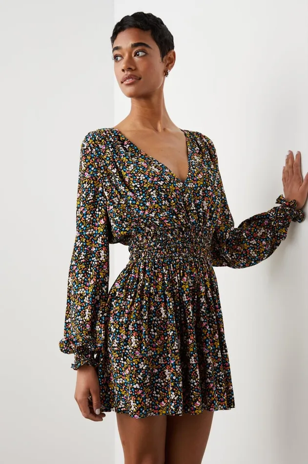 Dresses and Rompers Women Rails Delaney Dress Dark Ditsy Floral