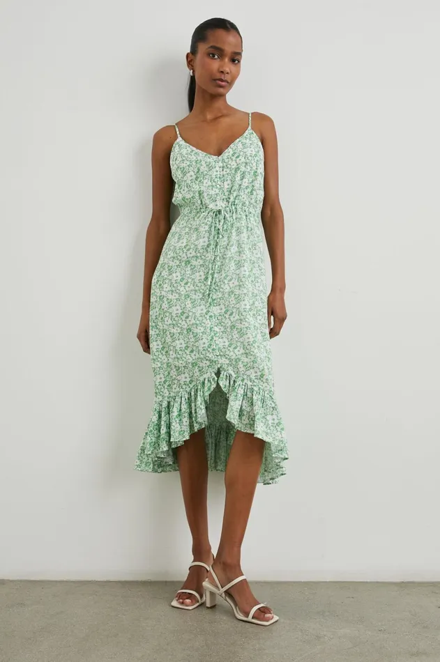 Dresses and Rompers Women Rails Frida Dress Green Texture Floral