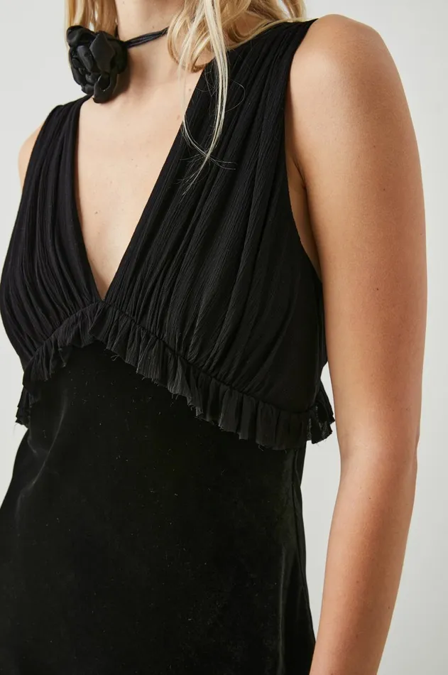 Dresses and Rompers Women Rails Gilda Dress Black Velvet