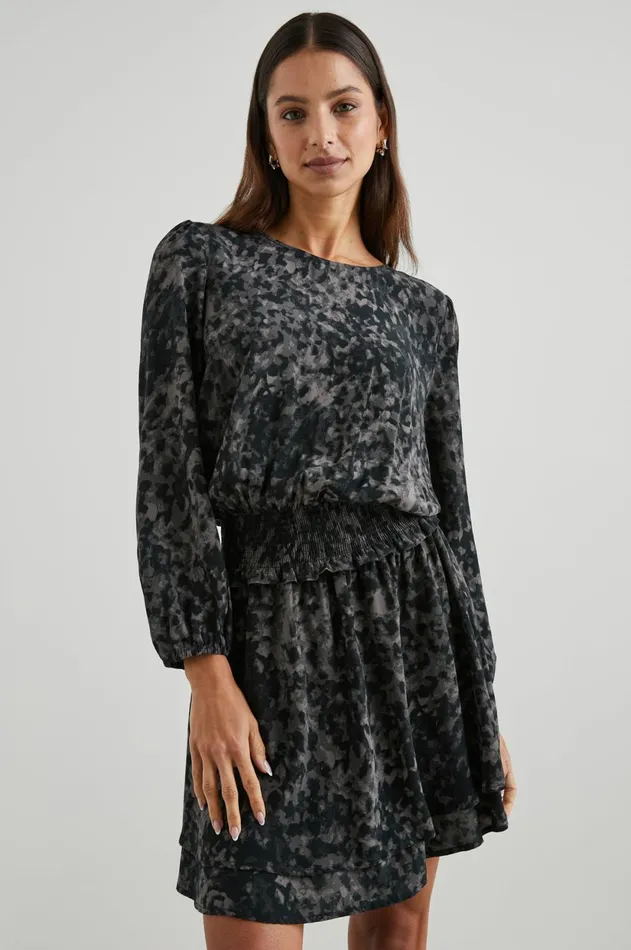 Dresses and Rompers Women Rails Inez Dress Charcoal Tortoise