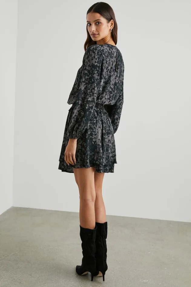 Dresses and Rompers Women Rails Inez Dress Charcoal Tortoise