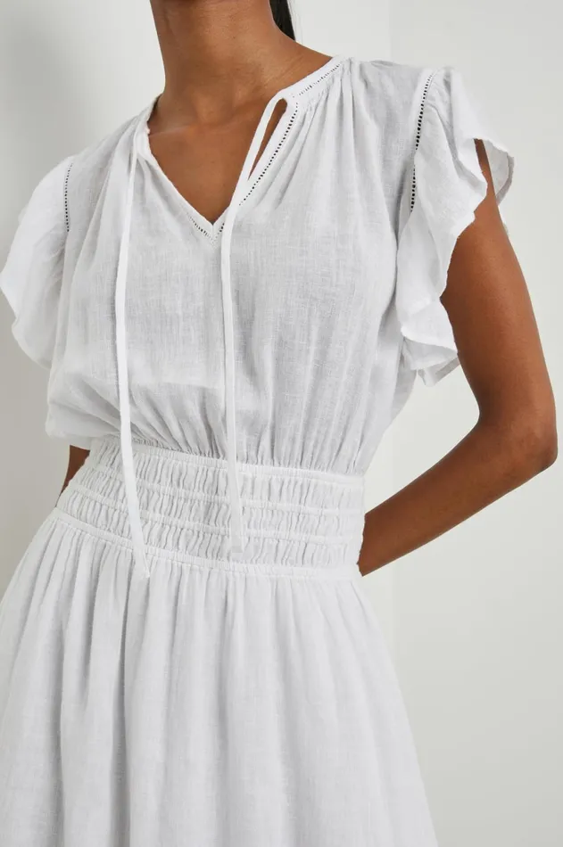 Dresses and Rompers Women Rails Iona Dress White Lace Detail
