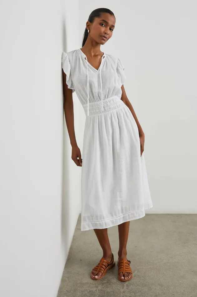 Dresses and Rompers Women Rails Iona Dress White Lace Detail