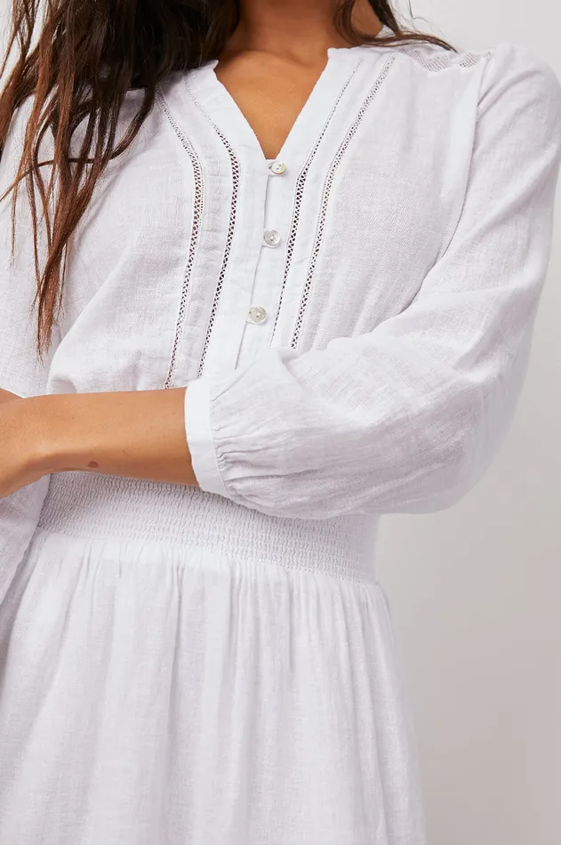 Dresses and Rompers Women Rails Jasmine Dress White Lace Detail