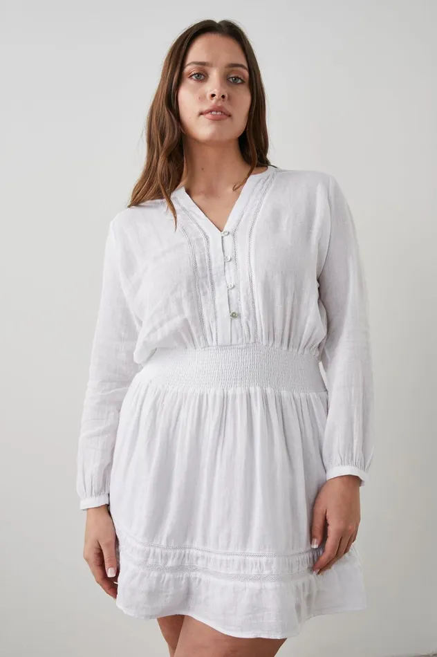 Dresses and Rompers Women Rails Jasmine Dress White Lace Detail