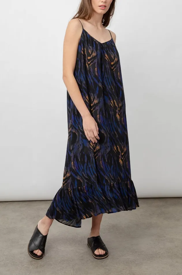 Dresses and Rompers Women Rails Jennica Dress Cobalt Tiger Stripe
