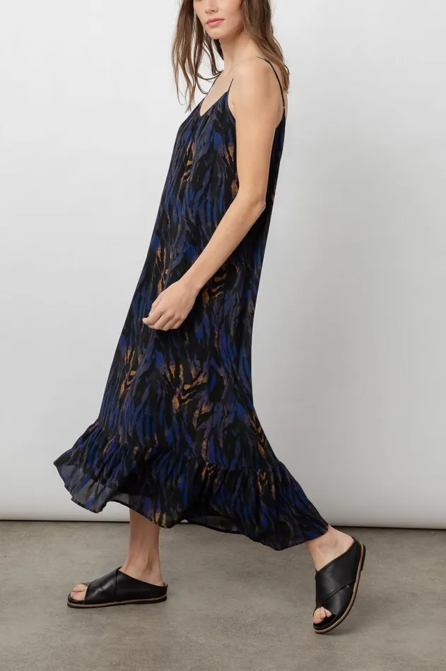 Dresses and Rompers Women Rails Jennica Dress Cobalt Tiger Stripe