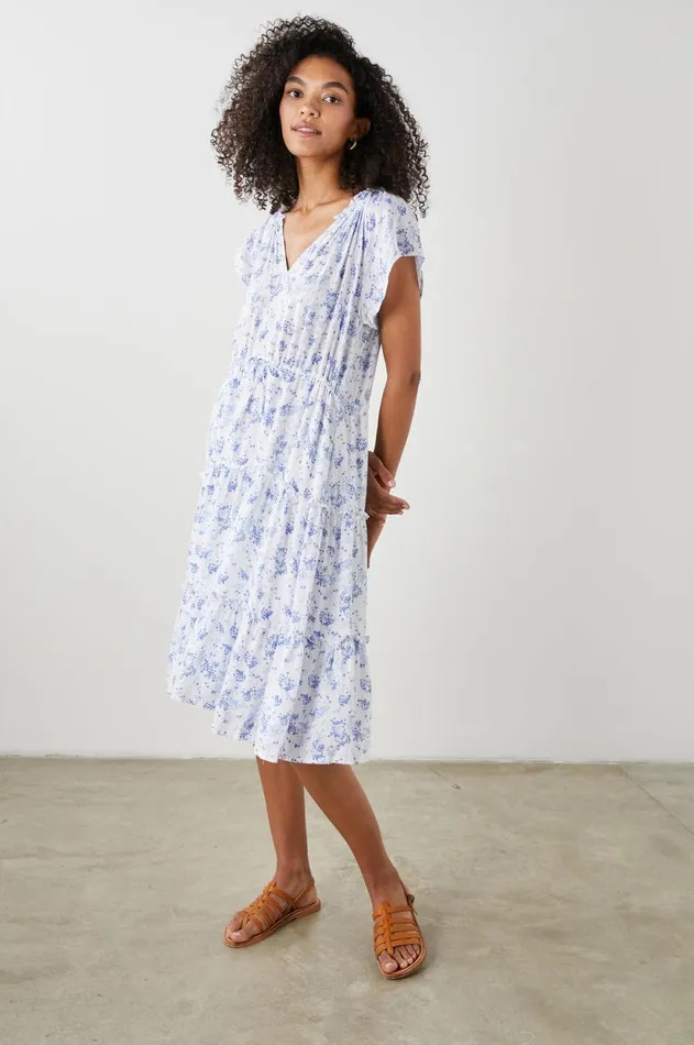 Dresses and Rompers Women Rails Juni Dress Blue Blossoms