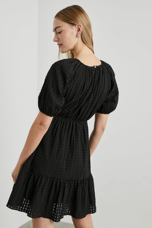 Dresses and Rompers Women Rails Khloe Dress Black Seersucker
