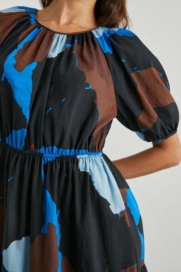 Dresses and Rompers Women Rails Khloe Dress Blue Multi Color Block