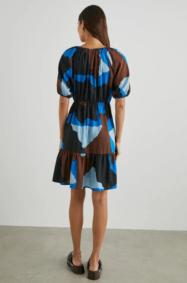 Dresses and Rompers Women Rails Khloe Dress Blue Multi Color Block