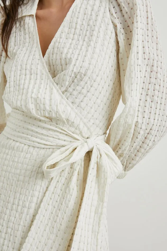Dresses and Rompers Women Rails Kiara Dress Ivory Seersucker