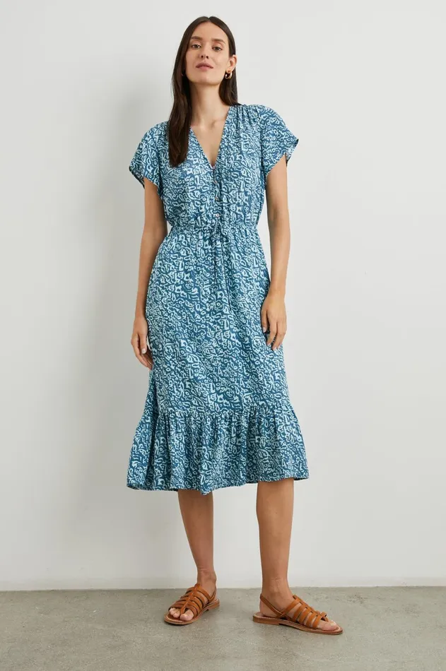 Dresses and Rompers Women Rails Kiki Dress Blue Havana