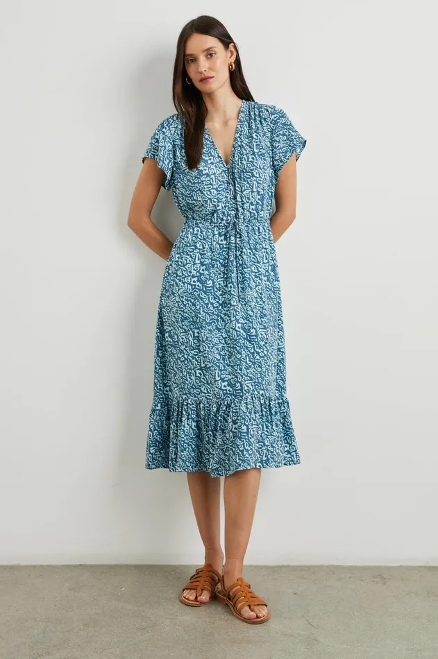 Dresses and Rompers Women Rails Kiki Dress Blue Havana