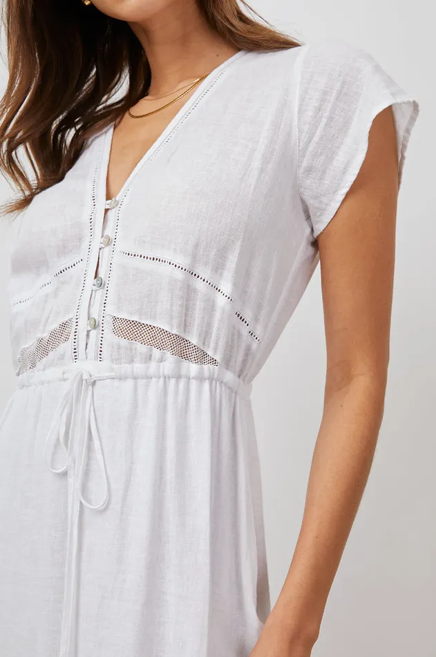 Dresses and Rompers Women Rails Kiki Dress White Lace Detail