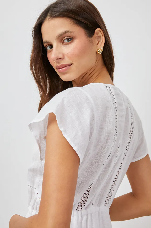 Dresses and Rompers Women Rails Kiki Dress White Lace Detail