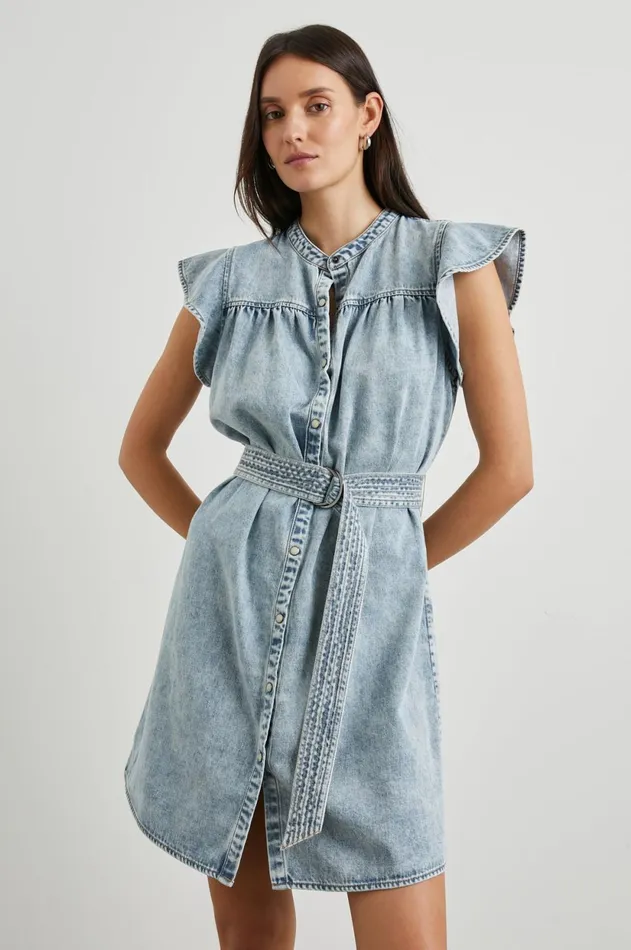Dresses and Rompers Women Rails Letta Dress Faded Indigo