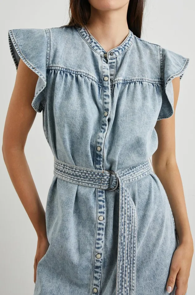 Dresses and Rompers Women Rails Letta Dress Faded Indigo