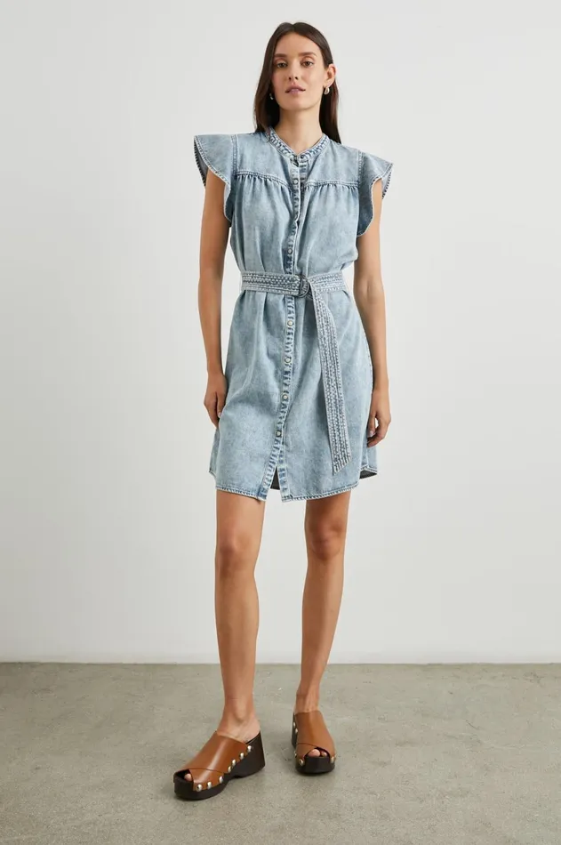 Dresses and Rompers Women Rails Letta Dress Faded Indigo