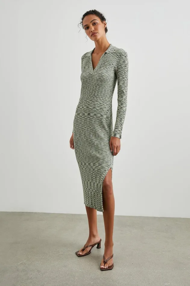 Dresses and Rompers Women Rails Luciana Dress Mint Navy Space Dye