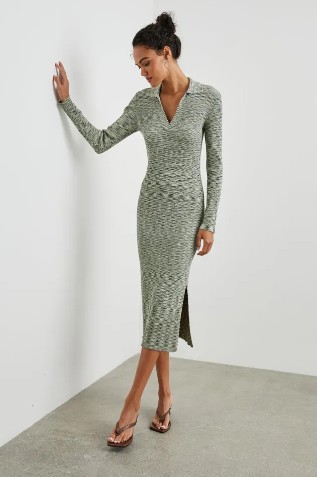 Dresses and Rompers Women Rails Luciana Dress Mint Navy Space Dye
