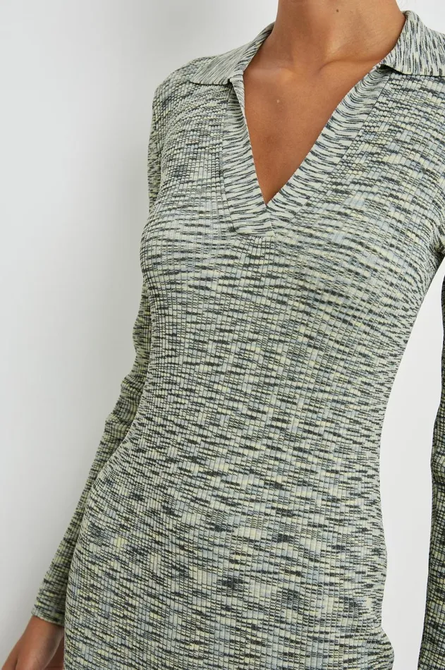 Dresses and Rompers Women Rails Luciana Dress Mint Navy Space Dye