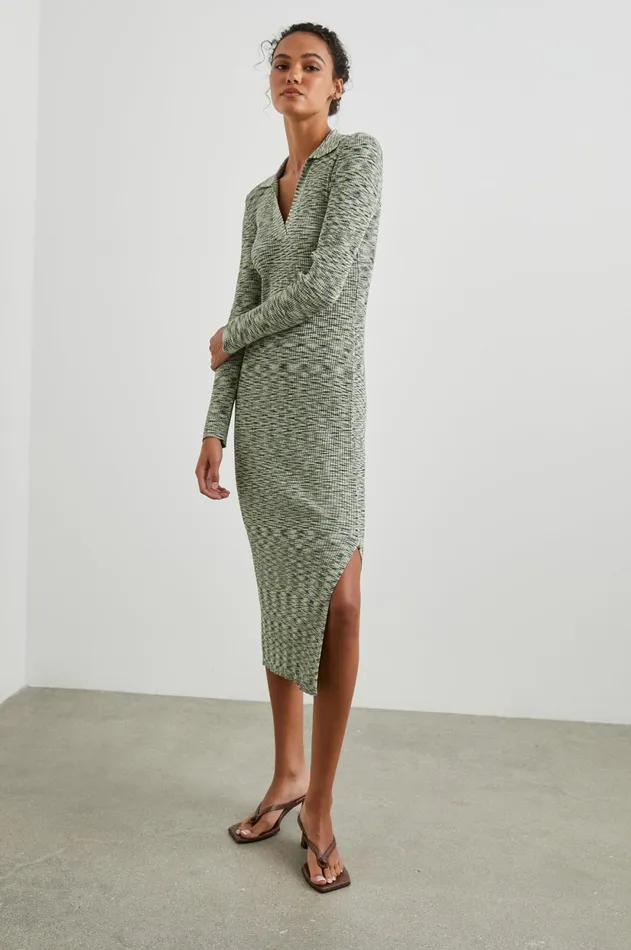 Dresses and Rompers Women Rails Luciana Dress Mint Navy Space Dye