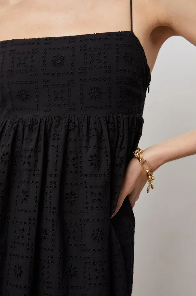 Dresses and Rompers Women Rails Lucille Dress Black Sea Eyelet