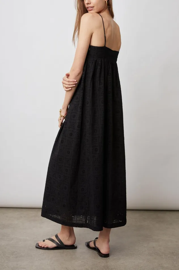 Dresses and Rompers Women Rails Lucille Dress Black Sea Eyelet