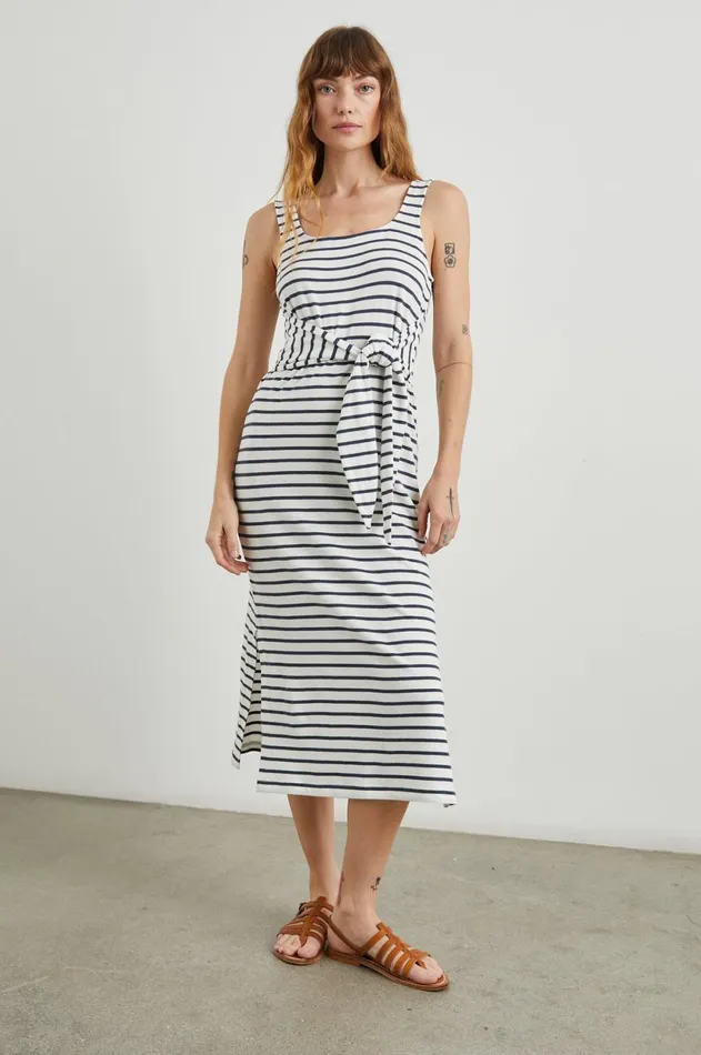 Dresses and Rompers Women Rails Meg Dress Navy Stripe