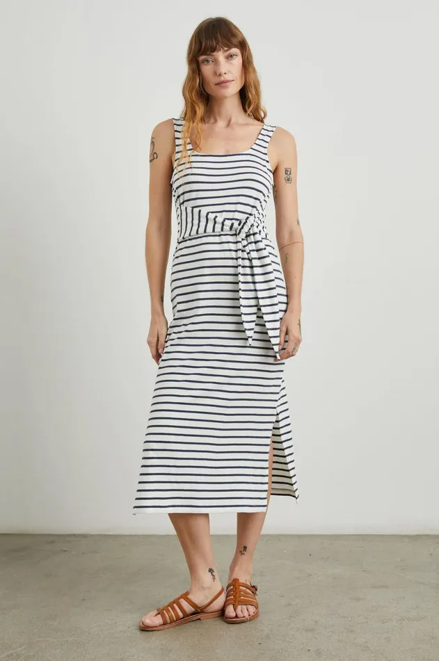 Dresses and Rompers Women Rails Meg Dress Navy Stripe