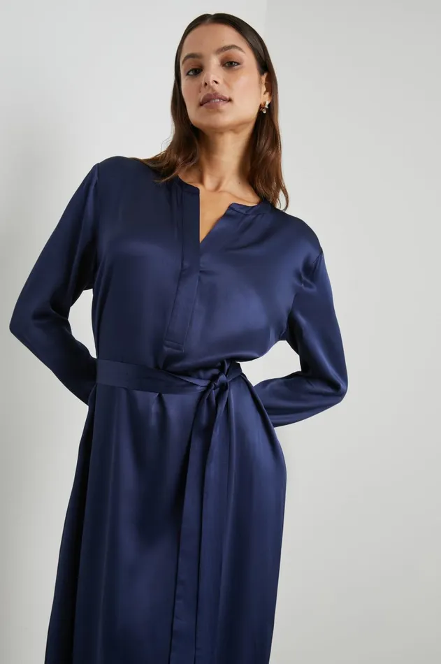 Dresses and Rompers Women Rails Nelle Dress Navy