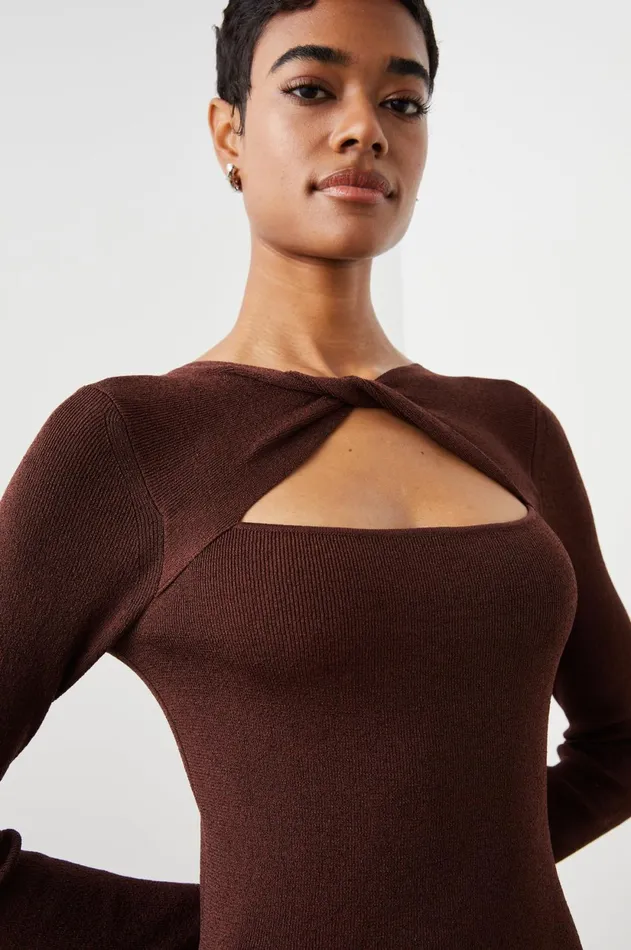 Dresses and Rompers Women Rails Neve Dress Burgundy Lurex