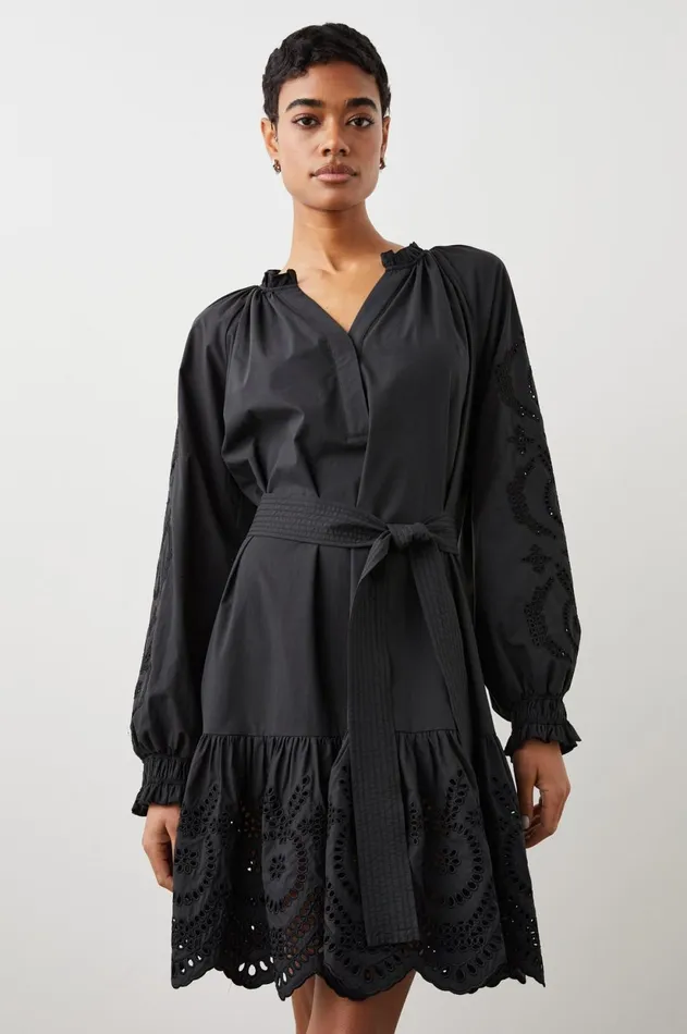 Dresses and Rompers Women Rails Saylor Dress Black Eyelet