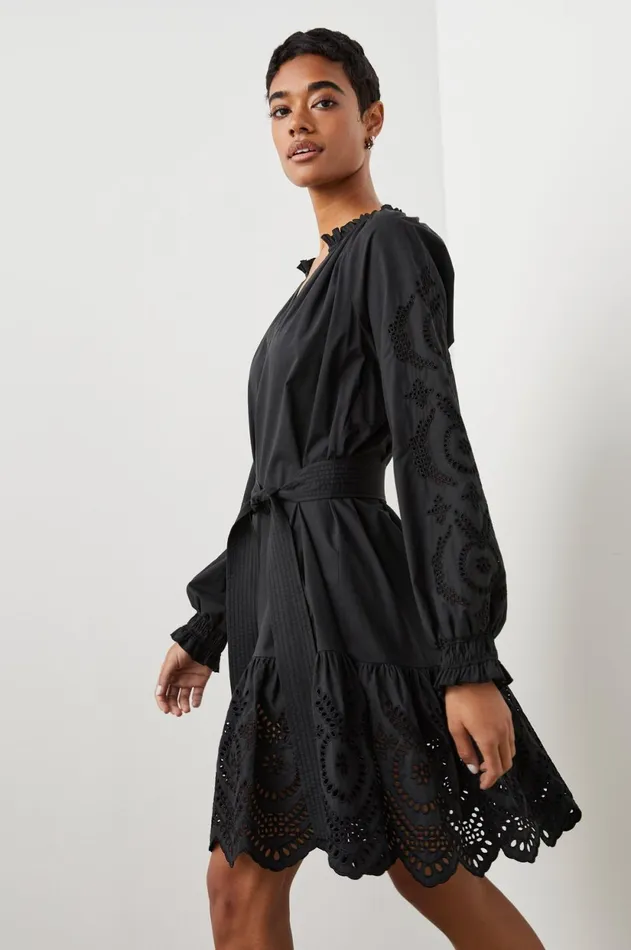 Dresses and Rompers Women Rails Saylor Dress Black Eyelet