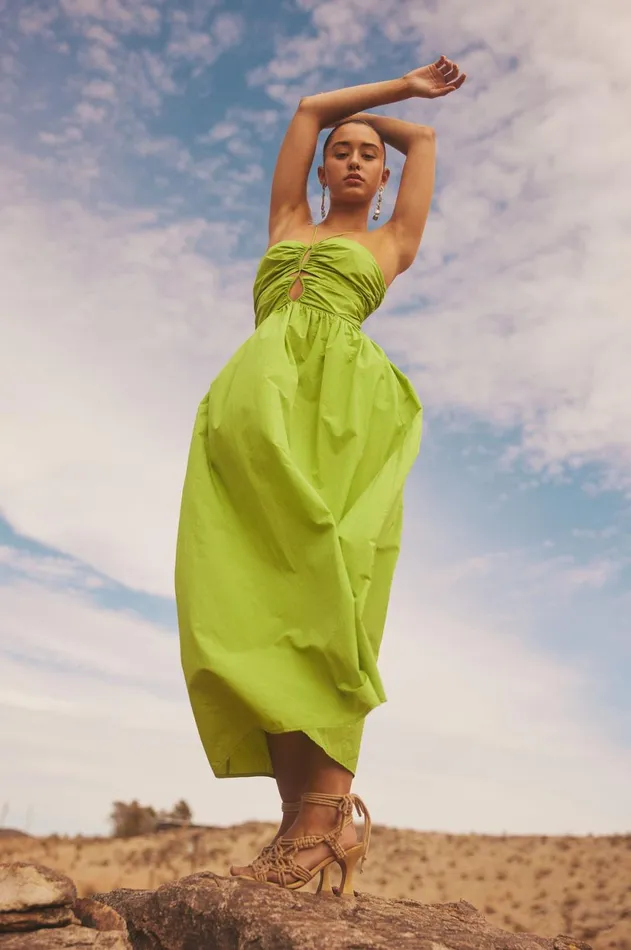 Dresses and Rompers Women Rails Silvia Dress Banana Leaf