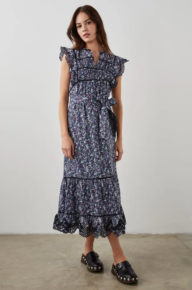 Dresses and Rompers Women Rails Sofie Dress Midnight Hyacinth