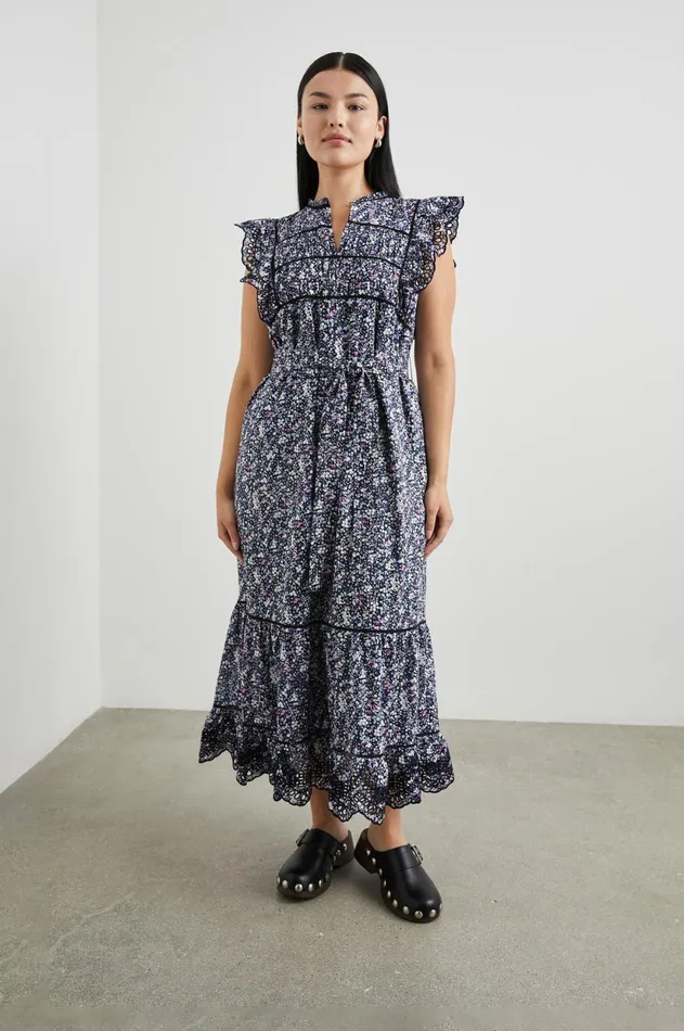 Dresses and Rompers Women Rails Sofie Dress Midnight Hyacinth