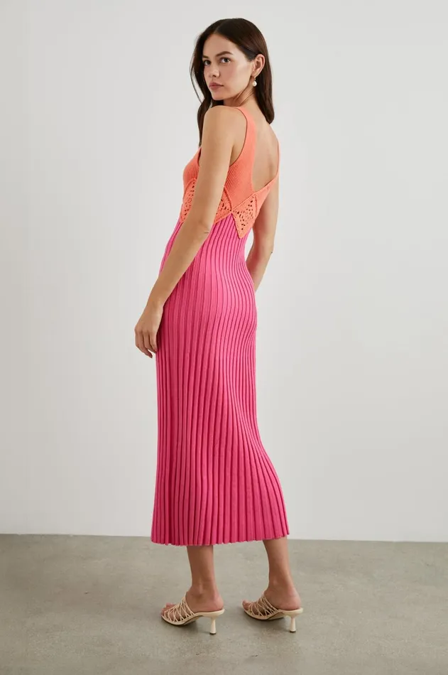 Dresses and Rompers Women Rails Taryn Dress Papaya Colorblock