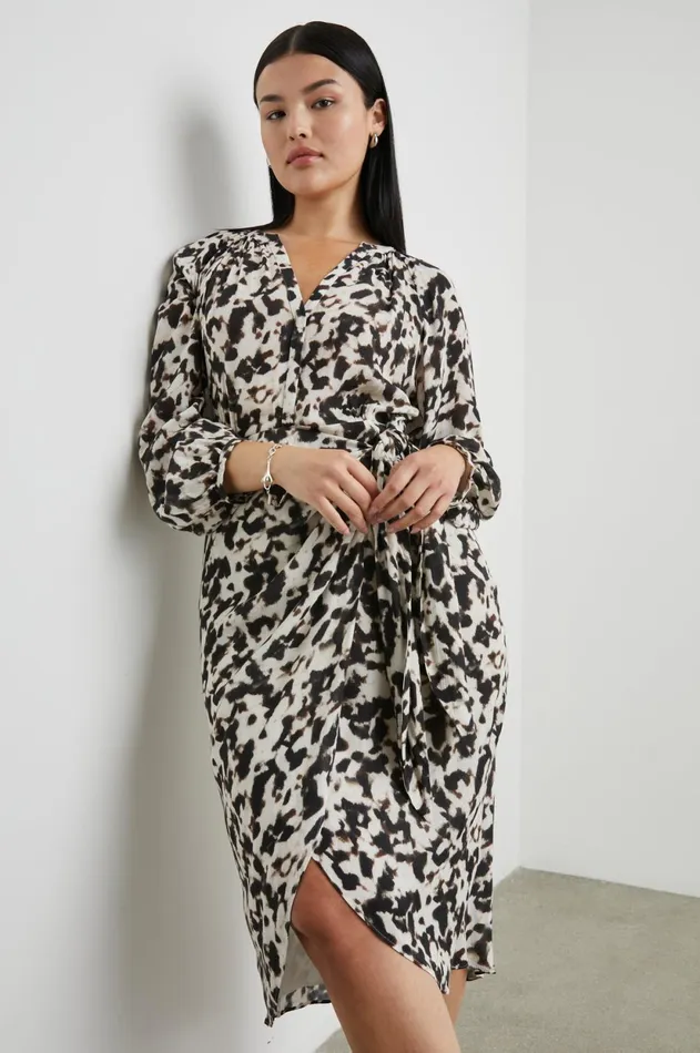 Dresses and Rompers Women Rails Tyra Dress Blurred Cheetah