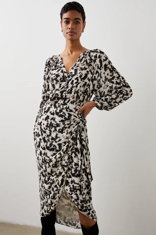 Dresses and Rompers Women Rails Tyra Dress Blurred Cheetah