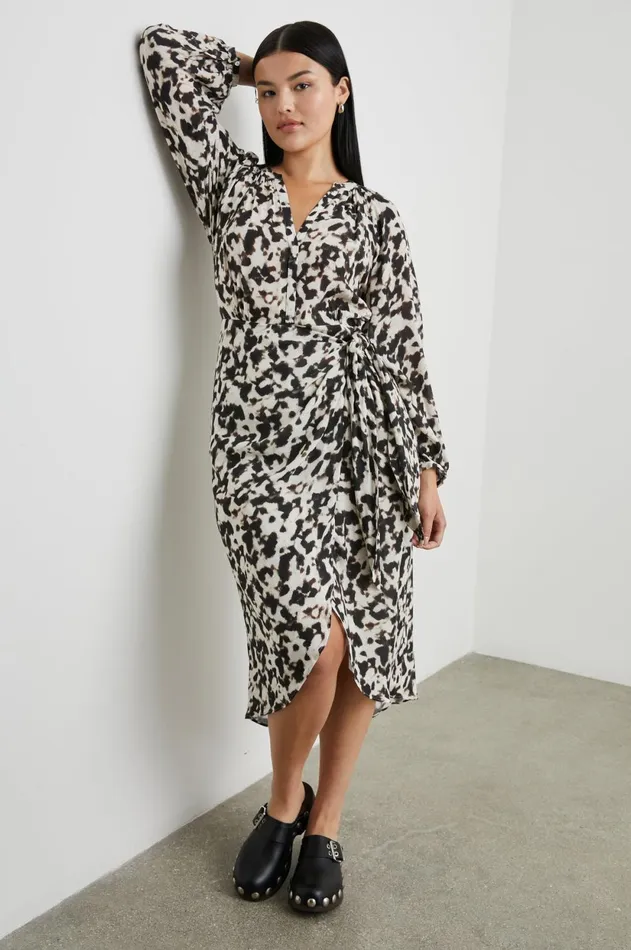 Dresses and Rompers Women Rails Tyra Dress Blurred Cheetah