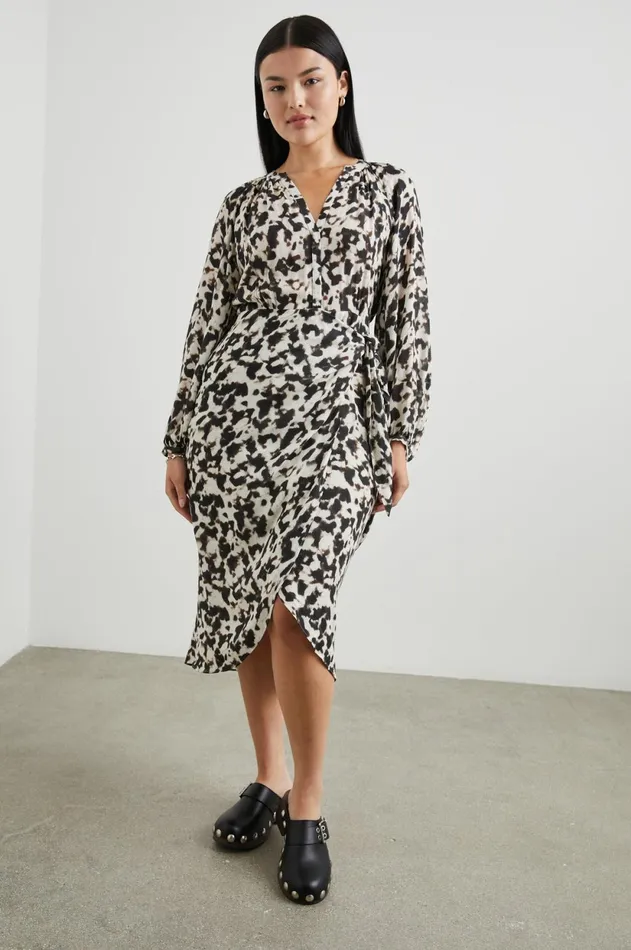 Dresses and Rompers Women Rails Tyra Dress Blurred Cheetah