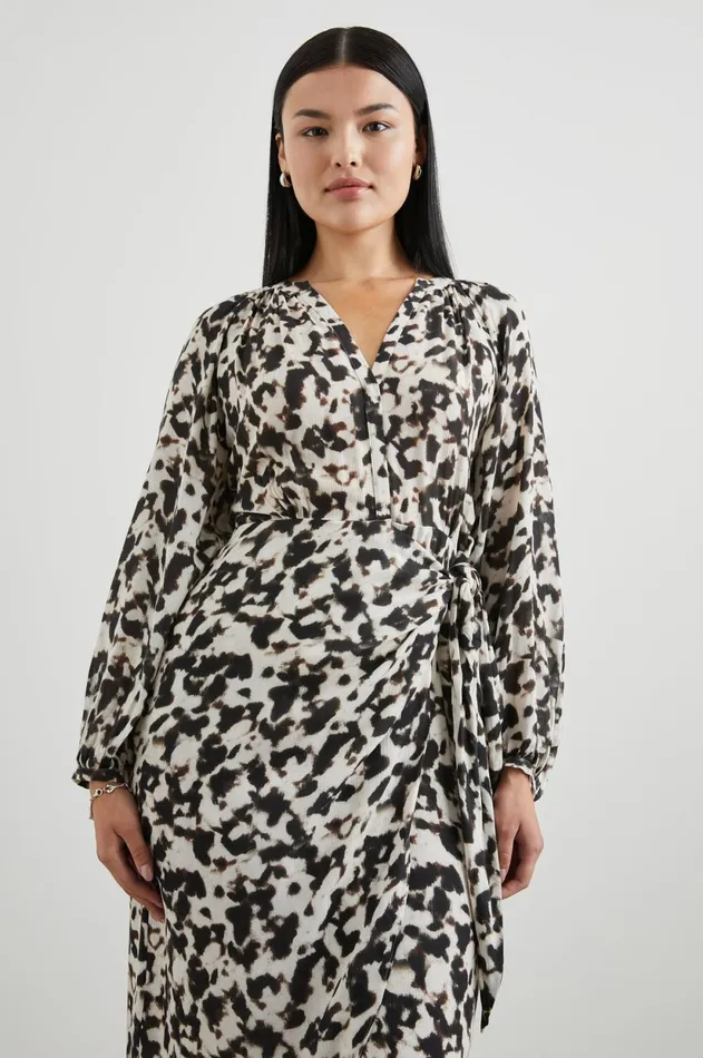 Dresses and Rompers Women Rails Tyra Dress Blurred Cheetah