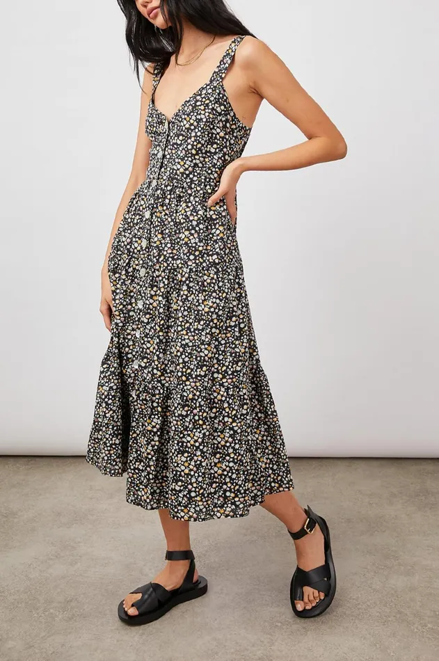 Dresses and Rompers Women Rails Violet Dress Black Mini Floral
