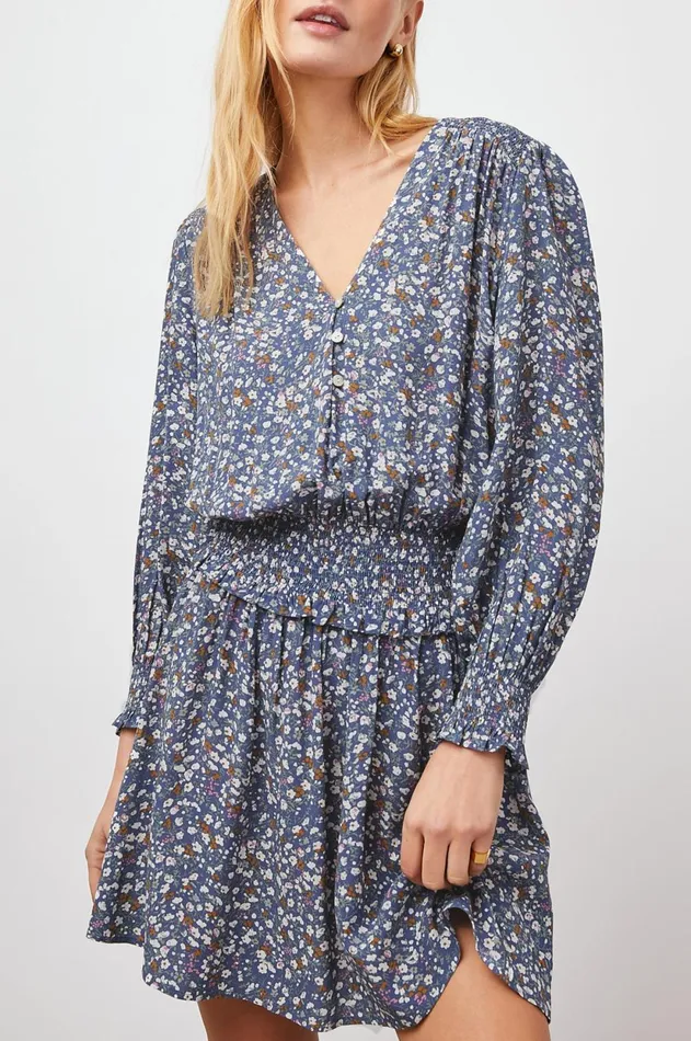 Dresses and Rompers Women Rails Zana Dress Blue Ditsy Floral